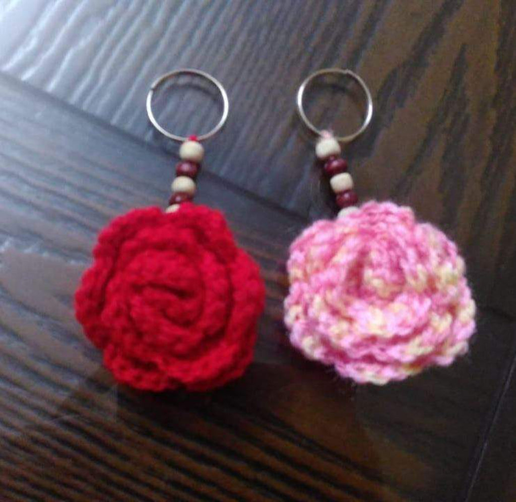 Hand crochet key chains by Violet Collections