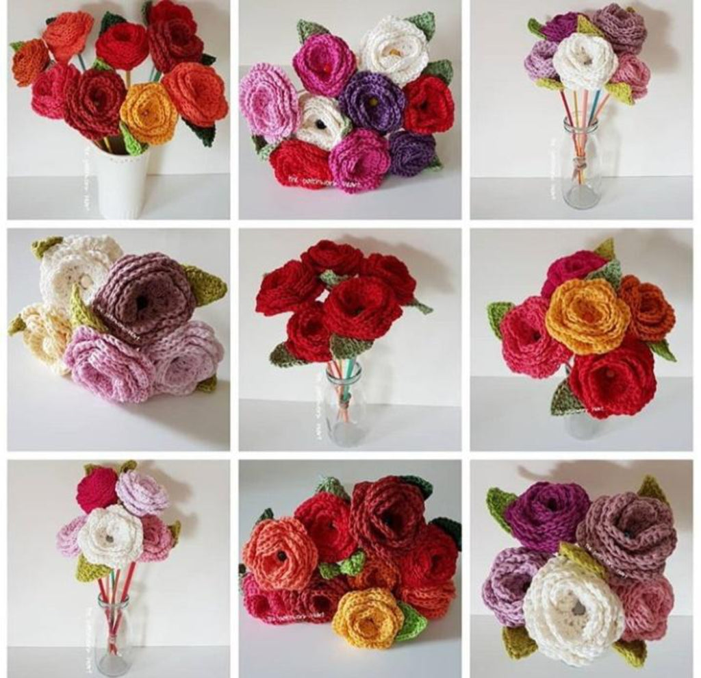 Hand Crochet flower Bouquets