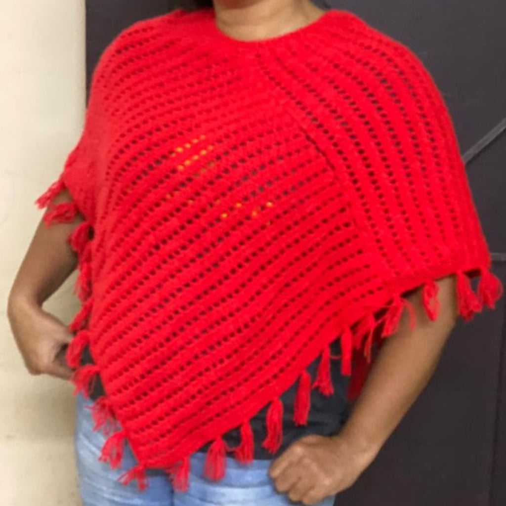 WoV- Ponchos -Red